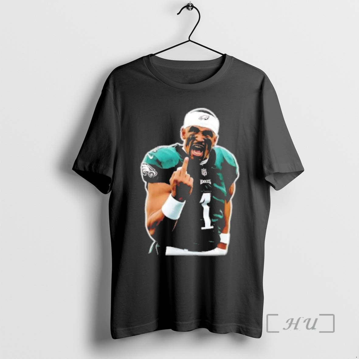 Officials Jalen Hurts Screaming Middle Finger T-Shirts, Hoodie, Sweatshirt | PopFlextees.com