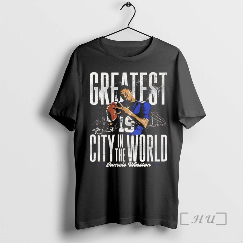 Officials Jameis Winston Greatest City In The World New York Giants Chriast Premium T Shirts Hoodie, Sweatshirt