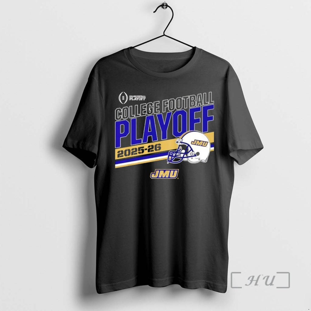 Officials James Madison Dukes 2025 2026 College Football Playoff Stripe Helmet Premium T Shirts Sweater Hoodie, Sweatshirt