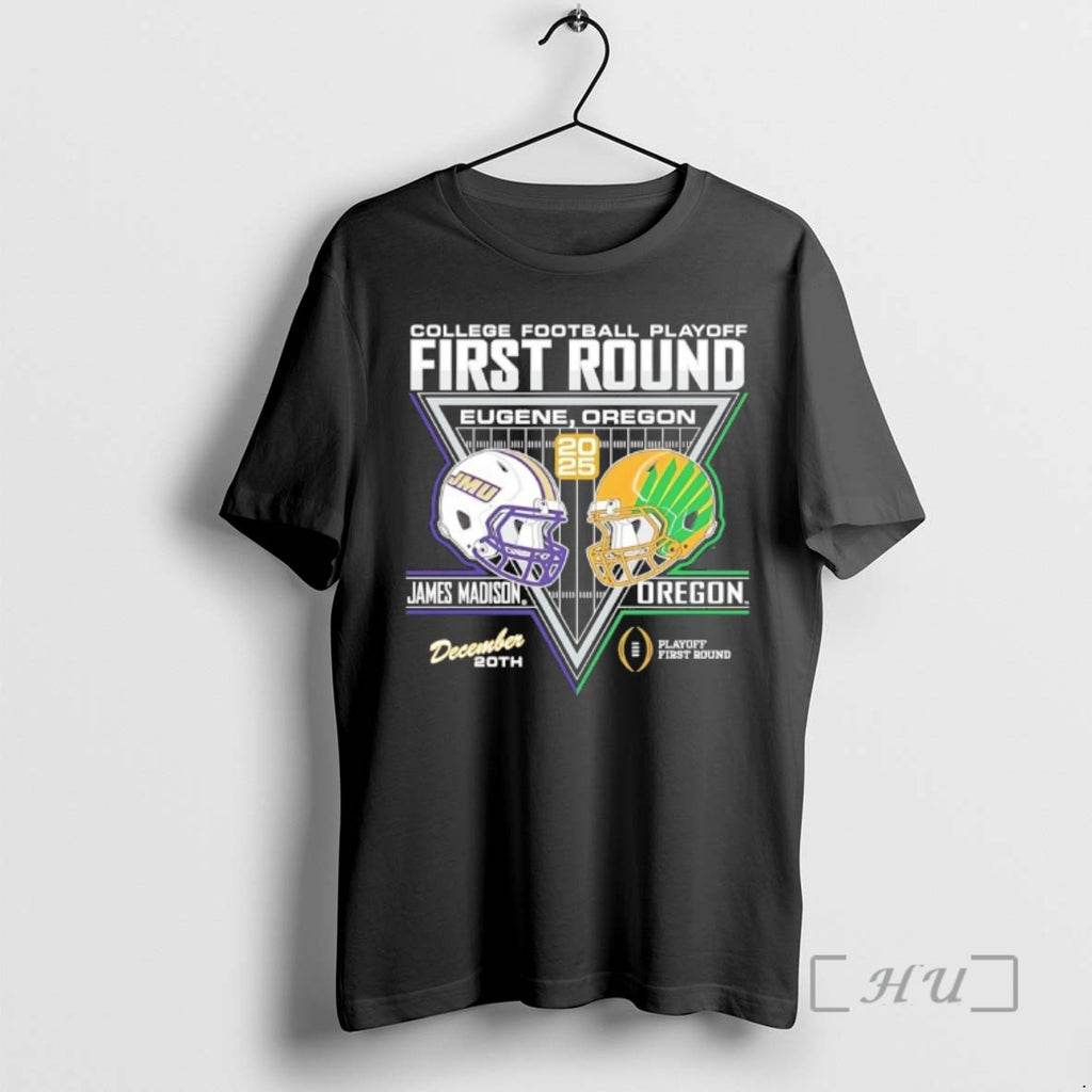 Officials James Madison Dukes 2025 College Football Playoffs 1st Round Match Up Premium T Shirts Hoodie, Sweatshirt