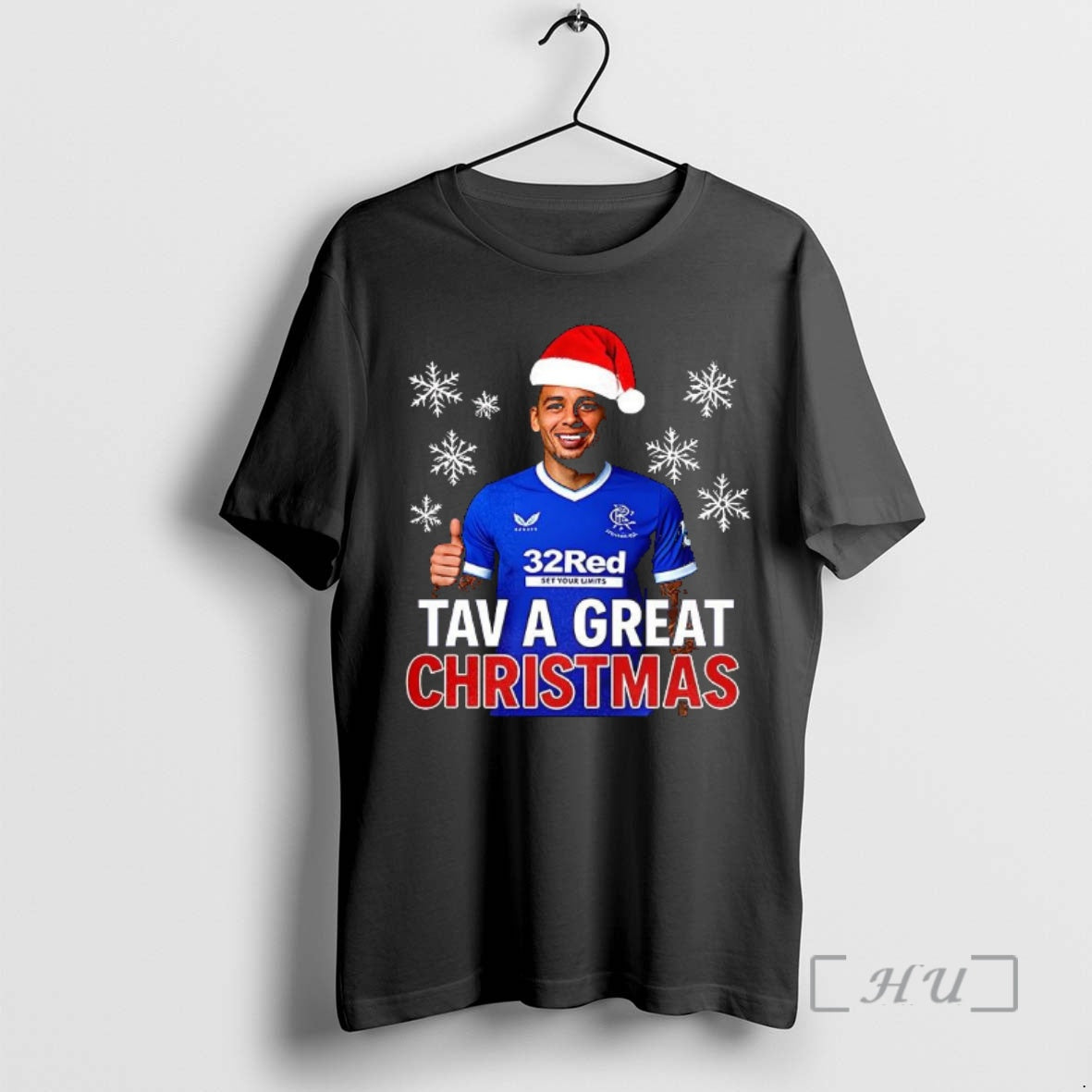Officials James Tavernier Santa Hat Rangers Fc Tav A Great Christmas Premium T Shirts Sweater Hoodie, Sweatshirt