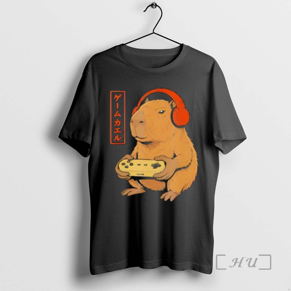 Officials Japanese Gamer Capybara Art Gaming T-Shirts, Hoodie, Sweatshirt | PopFlextees.com