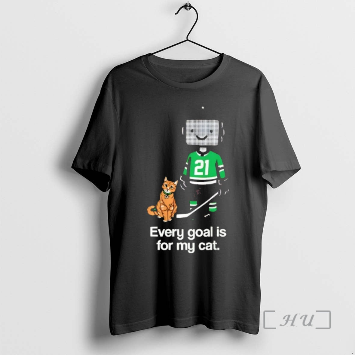 Officials Jason Robertson Goals Are For His Cat Dallas Stars T-Shirts, Hoodie, Sweatshirt | PopFlextees.com