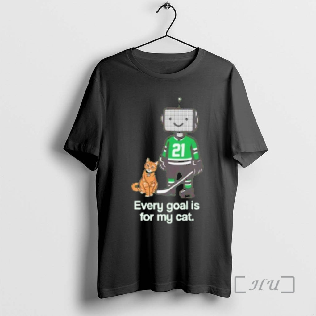 Officials Jason Robertson Goals Are For His Cat Dallas T-Shirts, Hoodie, Sweatshirt | PopFlextees.com