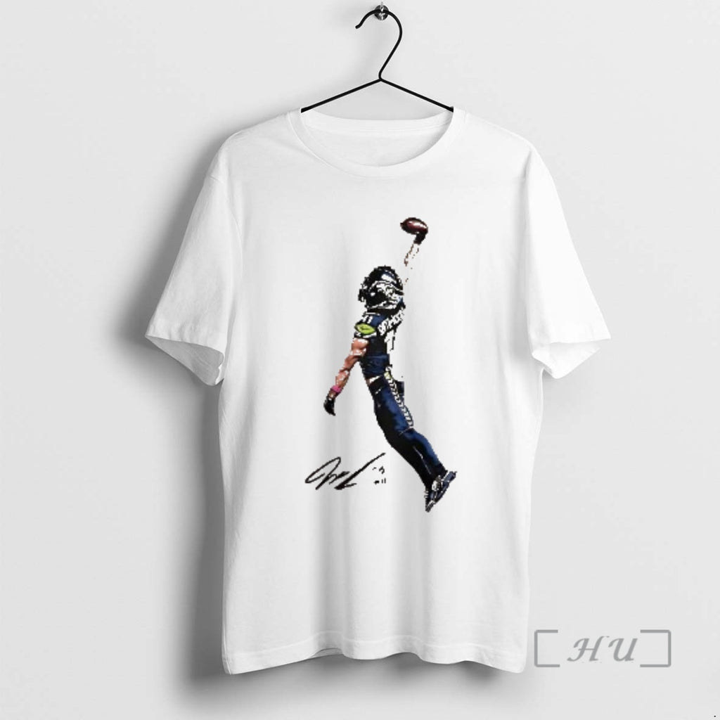 Officials Jaxon Smith Njigba Posterized Signature T-Shirts, Hoodie, Sweatshirt | PopFlextees.com