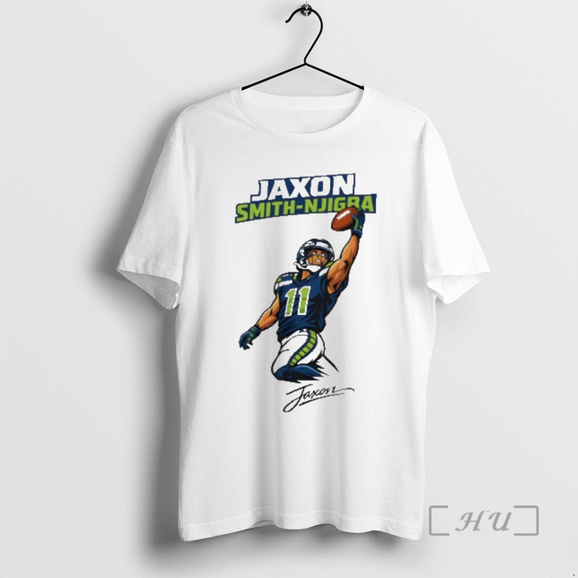 Officials Jaxon Smith Njigba Seattle Football Vector T-Shirts, Hoodie, Sweatshirt | PopFlextees.com
