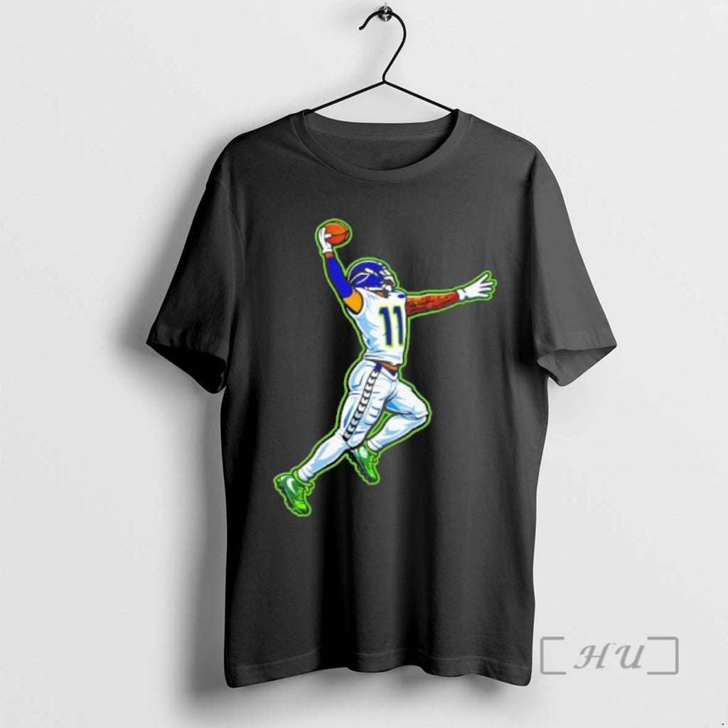 Officials Jaxon Smith Njigba Jump Catch Touchdown Celebration T-Shirts, Hoodie, Sweatshirt | PopFlextees.com