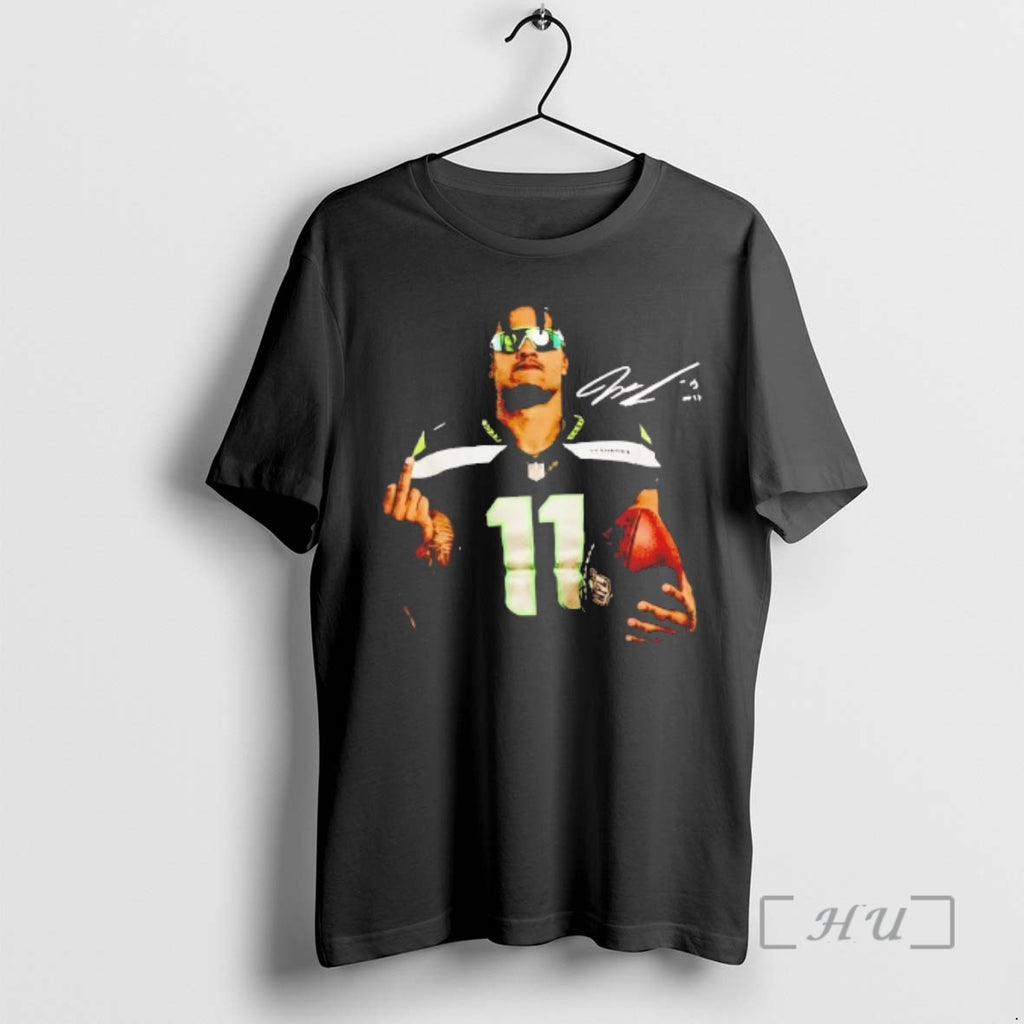 Officials Jaxon Smith Njigba Middle Finger Signature T-Shirts, Hoodie, Sweatshirt | PopFlextees.com