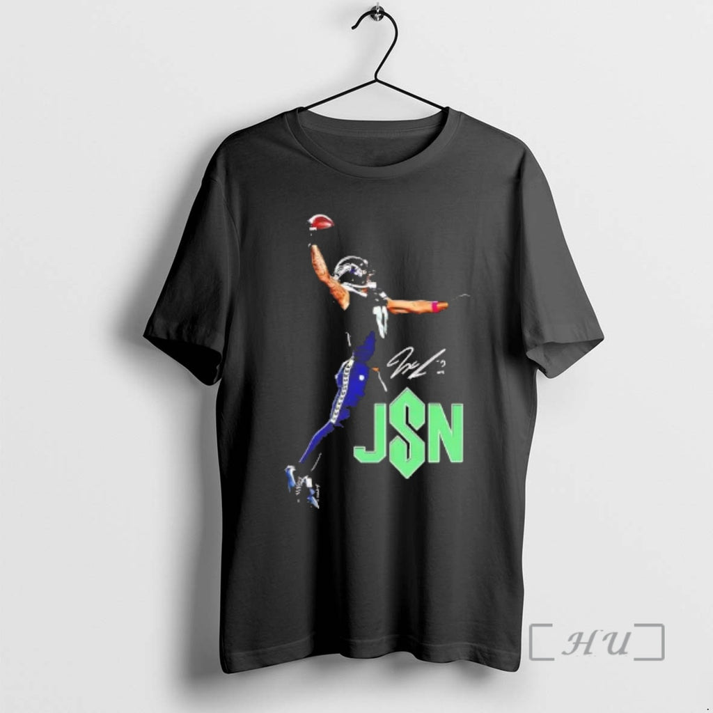 Officials Jaxon Smith Njigba Touchdown Celebration Signature T-Shirts, Hoodie, Sweatshirt | PopFlextees.com