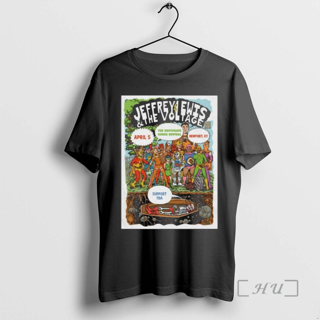Officials Jeffrey Lewis And The Voltage April 5 2026 The Southgate House Revival In Newport T-Shirts, Hoodie, Sweatshirt