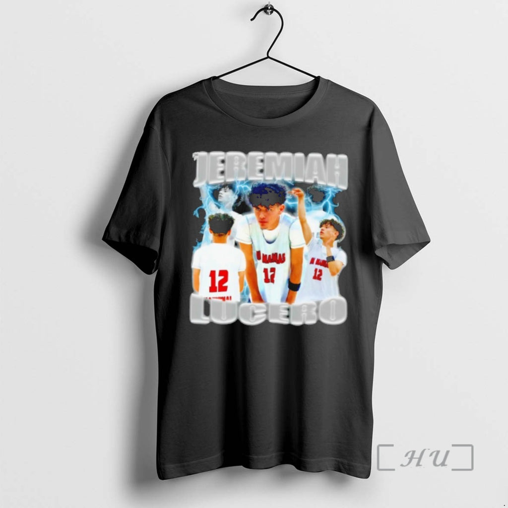 Officials Jeremiah Lucero Basketball Lightning Graphic T-Shirts, Hoodie, Sweatshirt | PopFlextees.com