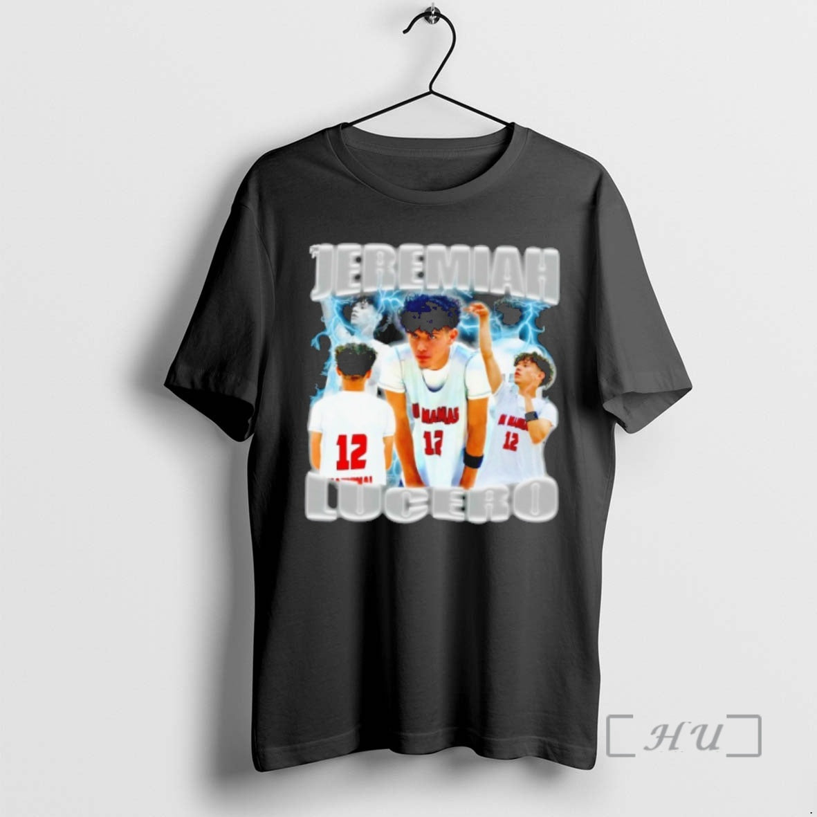Officials Jeremiah Lucero Basketball Lightning Graphic T-Shirts, Hoodie, Sweatshirt | PopFlextees.com