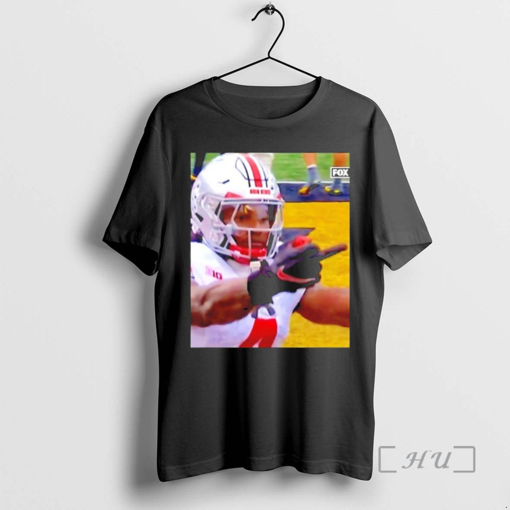 Officials Jeremiah Smith Middle Finger Fan Michigan Fan T-Shirts, Hoodie, Sweatshirt | PopFlextees.com