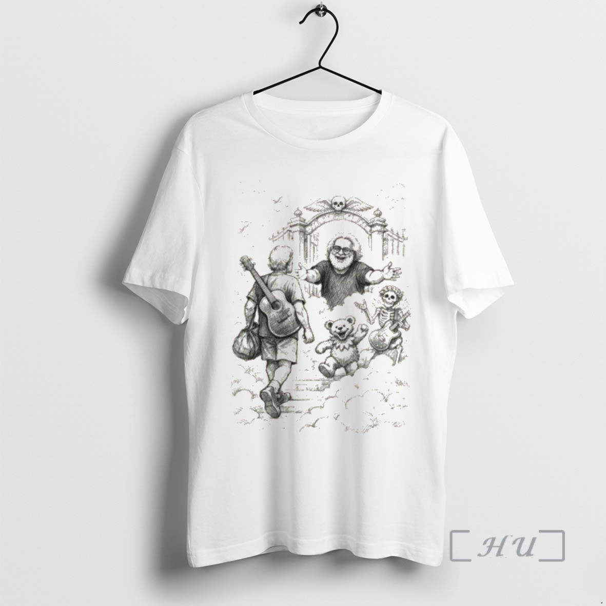 Officials Jerry Garcia And Bob Weir Grateful Dad In The Heaven Premium T Shirts Sweater Hoodie, Sweatshirt | PopFlextees.com