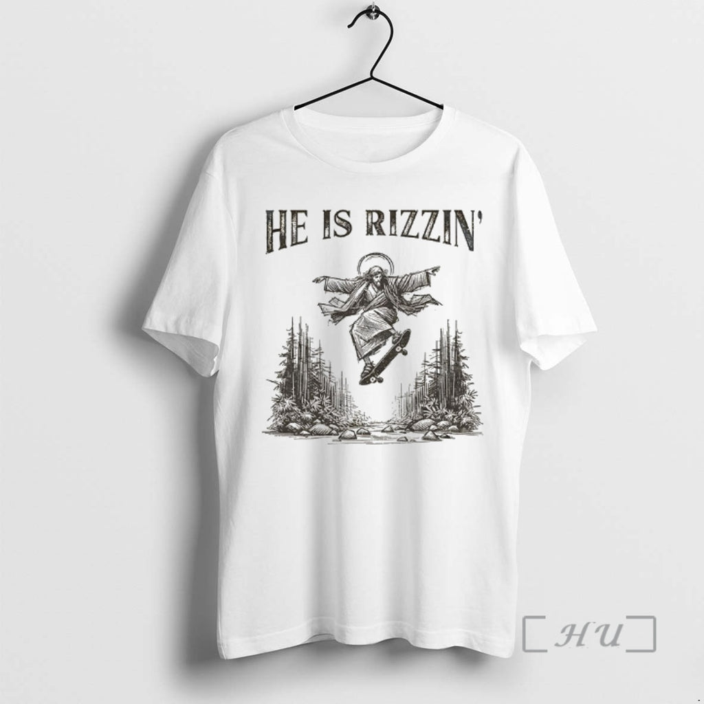 Officials Jesus Skateboarding He Is Rizzin Vintage T-Shirts, Hoodie, Sweatshirt | PopFlextees.com