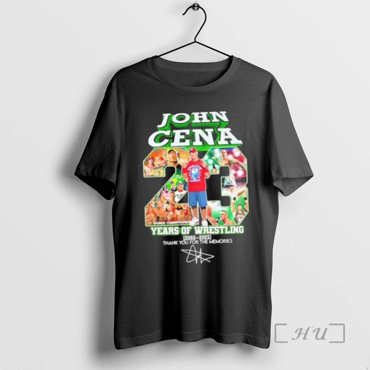 Officials John Cena 23 Years Of Wrestling 2002 2025 Thank You For The Memories Signature T-Shirts, Hoodie, Sweatshirt