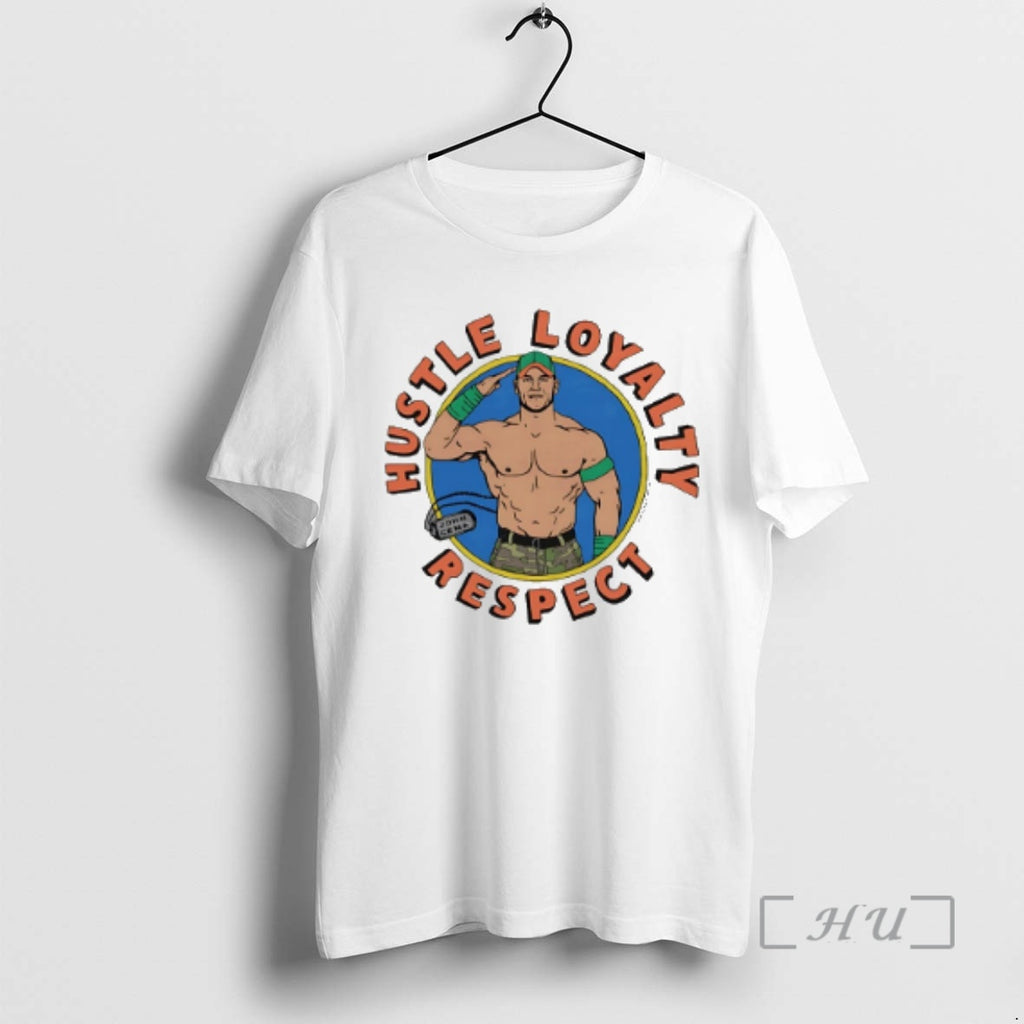 Officials John Cena Hustle Loyalty Respect Caricature T-Shirts, Hoodie, Sweatshirt | PopFlextees.com