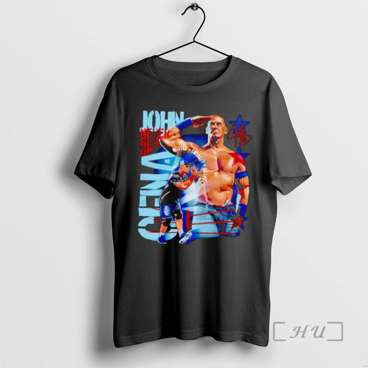 Officials John Cena Never Give Up Hustle Loyalty Respect Wrestling T-Shirts, Hoodie, Sweatshirt | PopFlextees.com