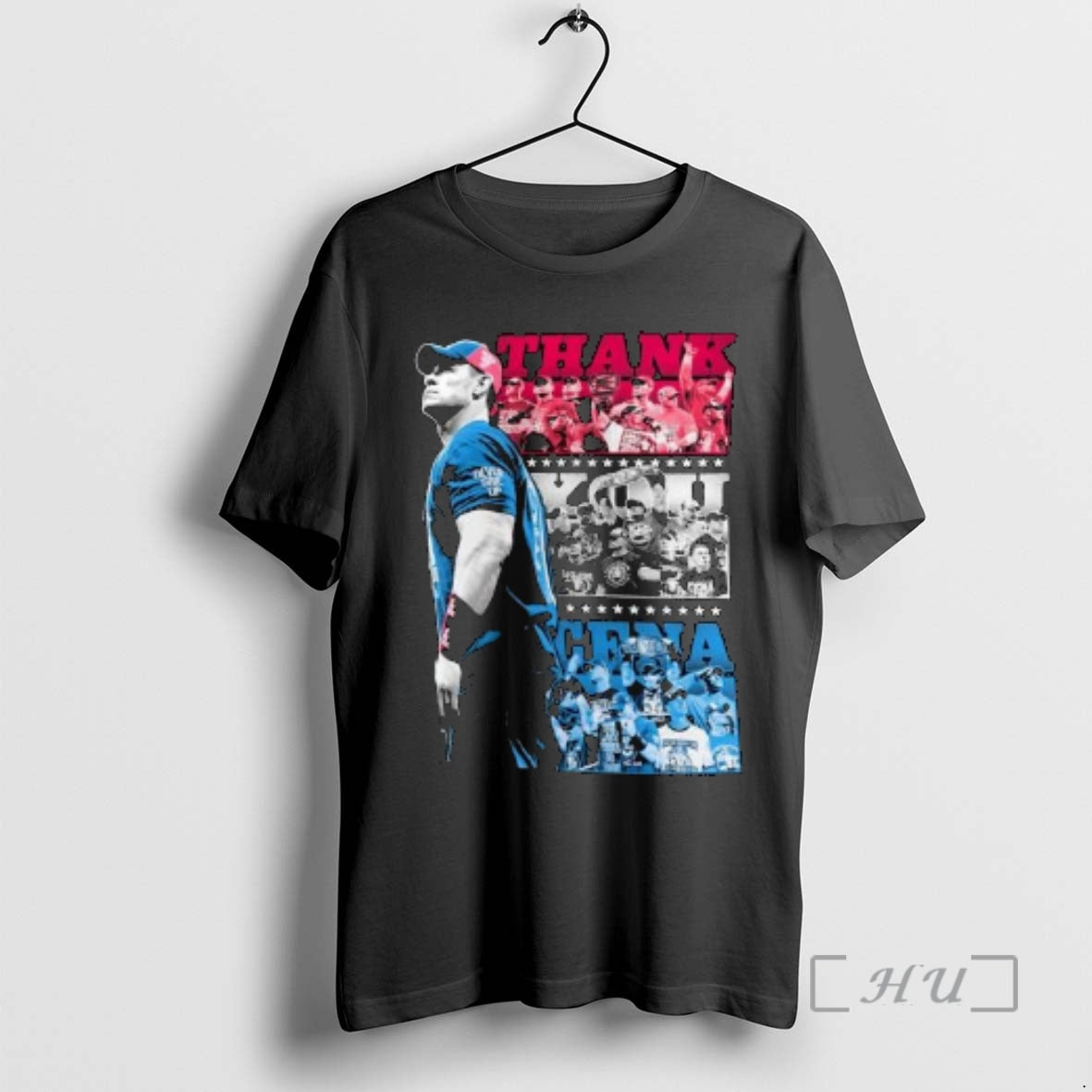 Officials John Cena Thank You Cena Red White And Blue Circle Black Premium T Shirts Hoodie, Sweatshirt | PopFlextees.com