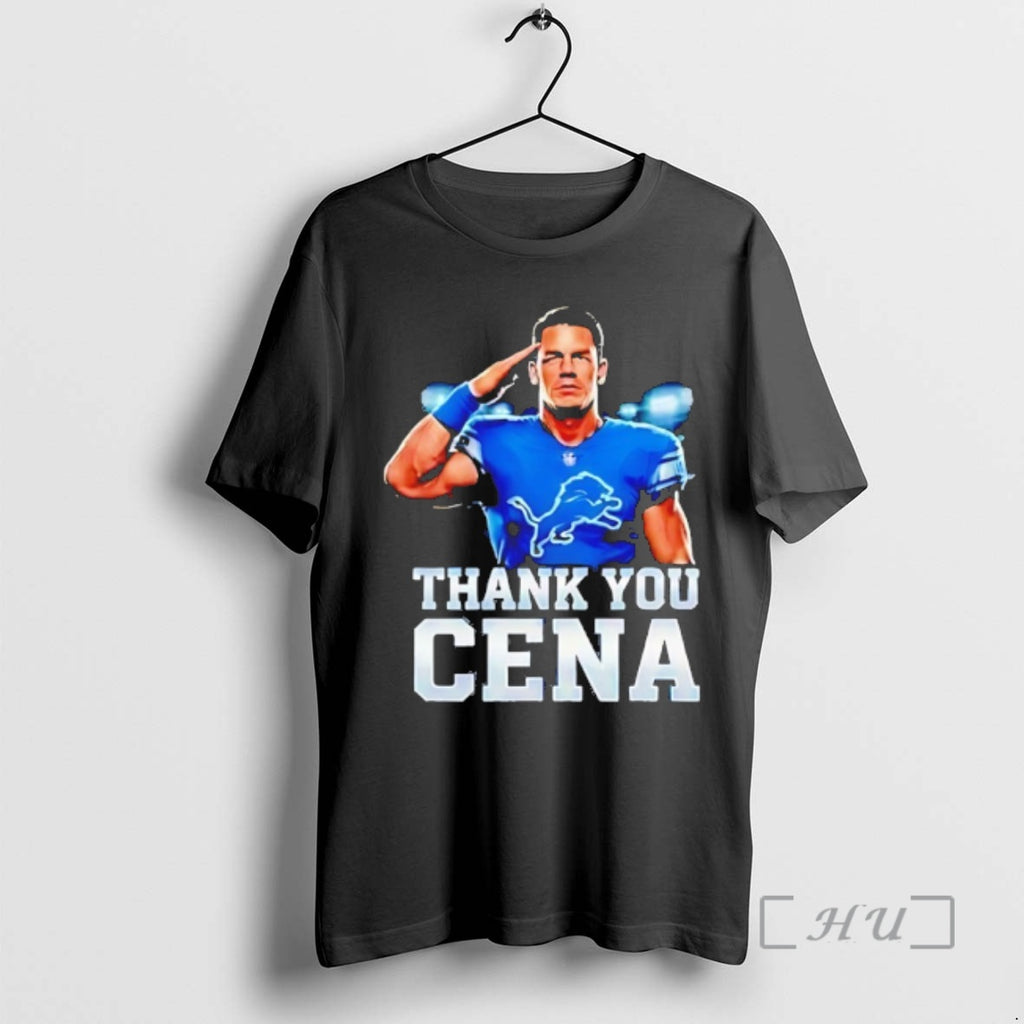 Officials John Cena X Detroit Lions Thank You Cena T-Shirts, Hoodie, Sweatshirt | PopFlextees.com