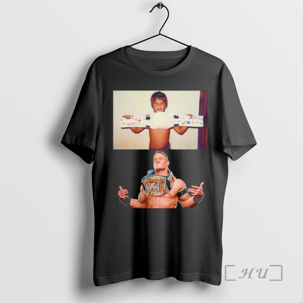 Officials John Cena As A Child And Now T-Shirts, Hoodie, Sweatshirt | PopFlextees.com