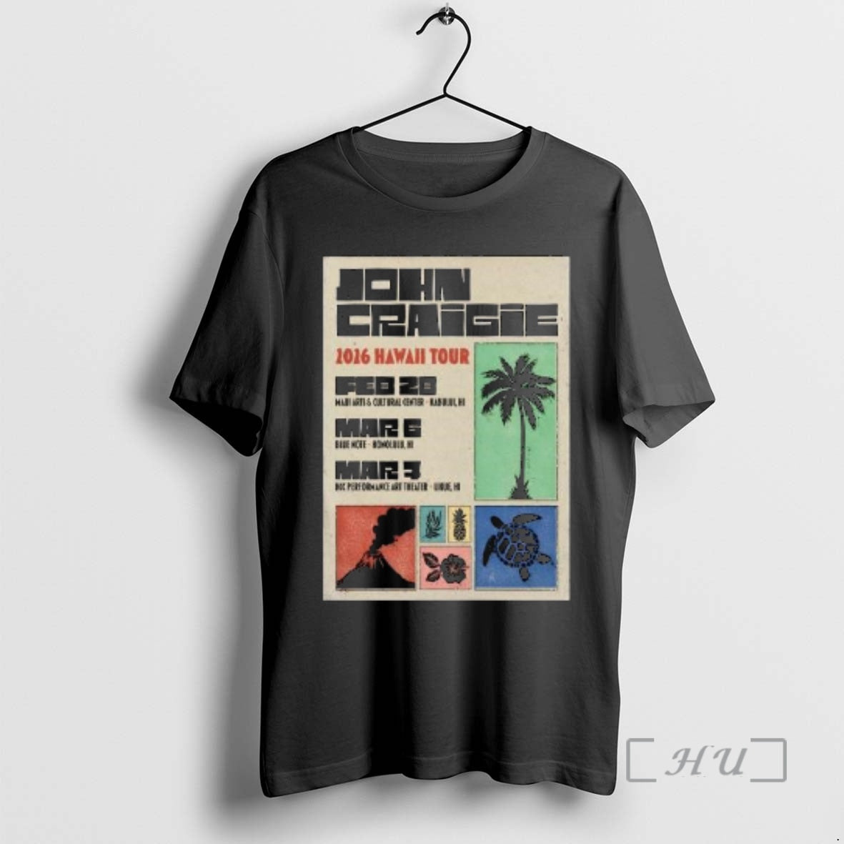 Officials John Craigie Hawaii 2026 Shows Circle Black T-Shirts, Hoodie, Sweatshirt | PopFlextees.com