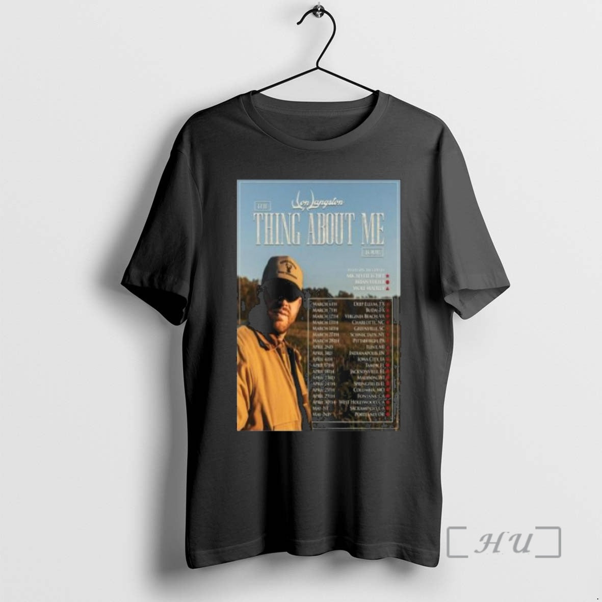 Officials Jon Langston Thing About Me Tour 2026 Circle Black T-Shirts, Hoodie, Sweatshirt | PopFlextees.com