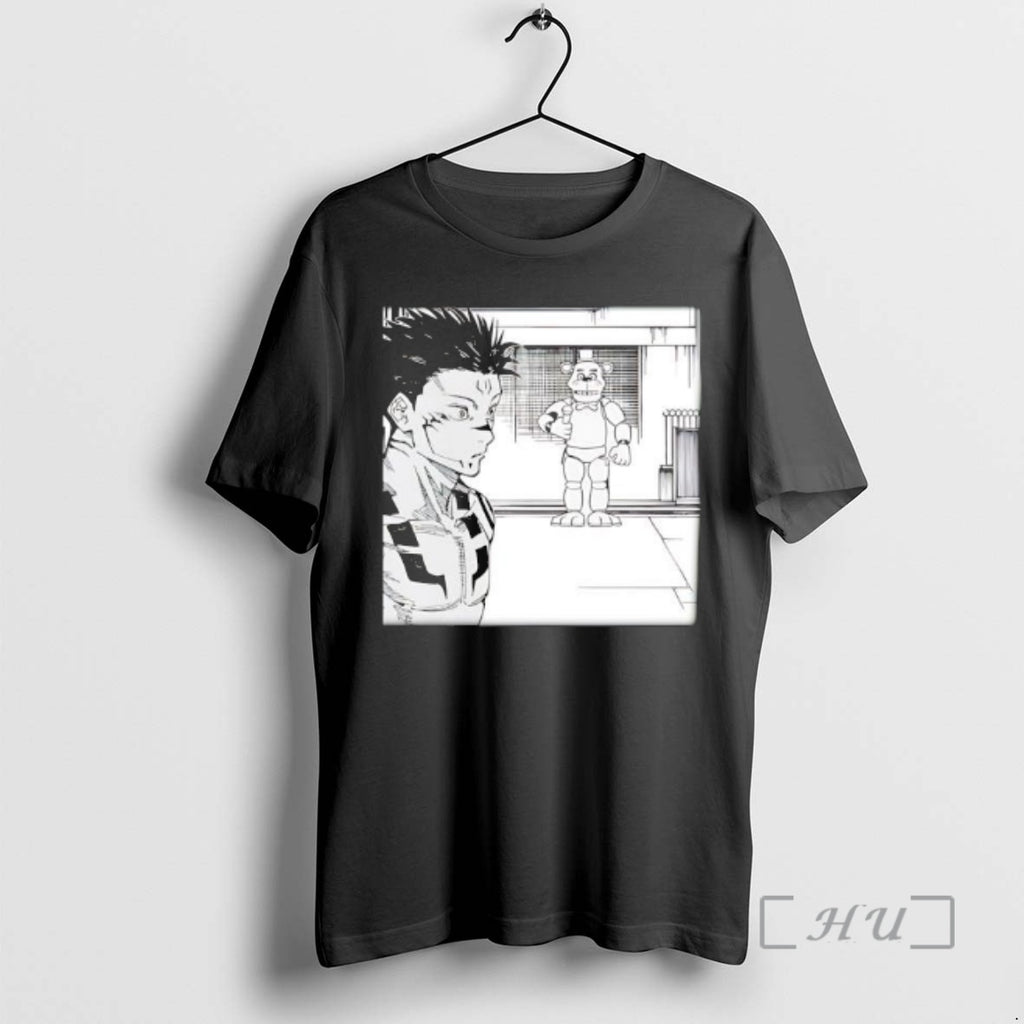 Officials Jujutsu Kaisen And Five Nights At Freddys Anime Graphic T-Shirts, Hoodie, Sweatshirt | PopFlextees.com