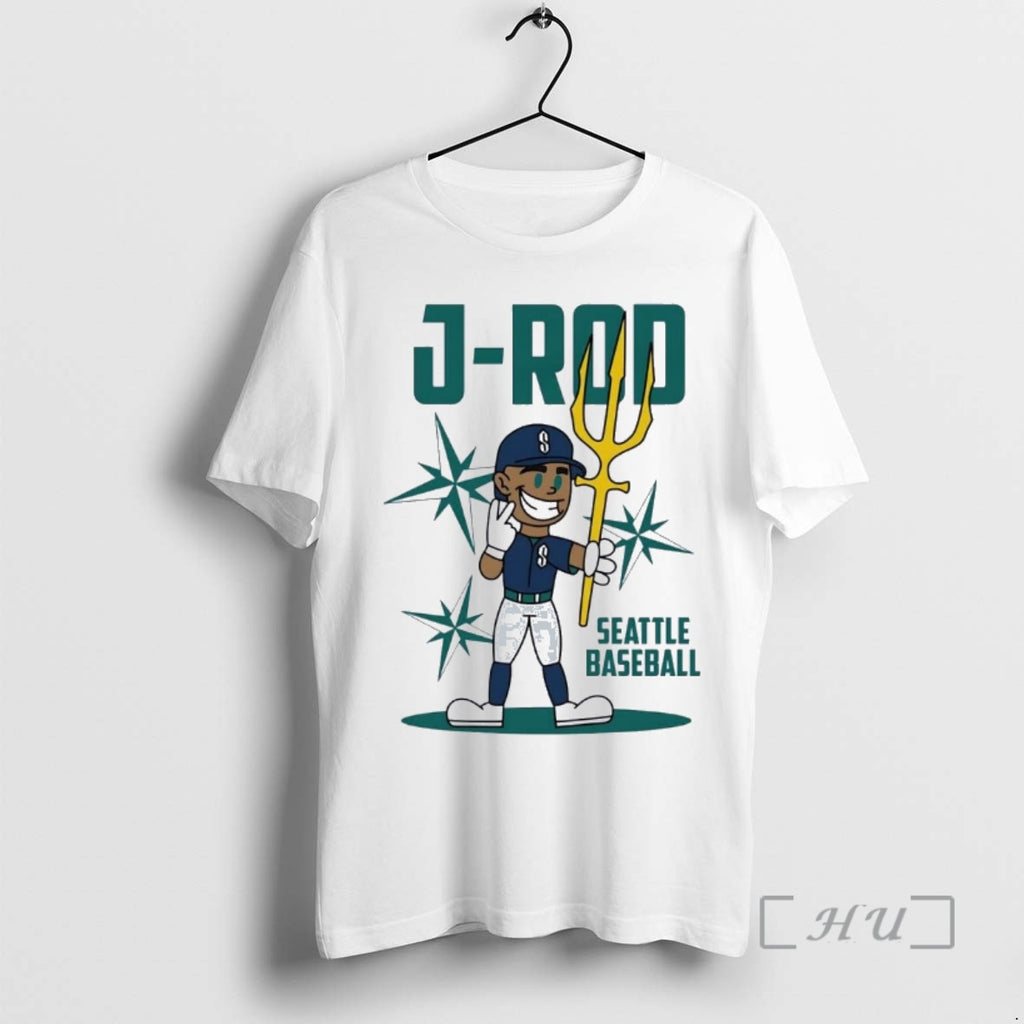 Officials Julio Rodriguez J Rod Cartoon Seattle Mariners Christmas T-Shirts, Hoodie, Sweatshirt | PopFlextees.com