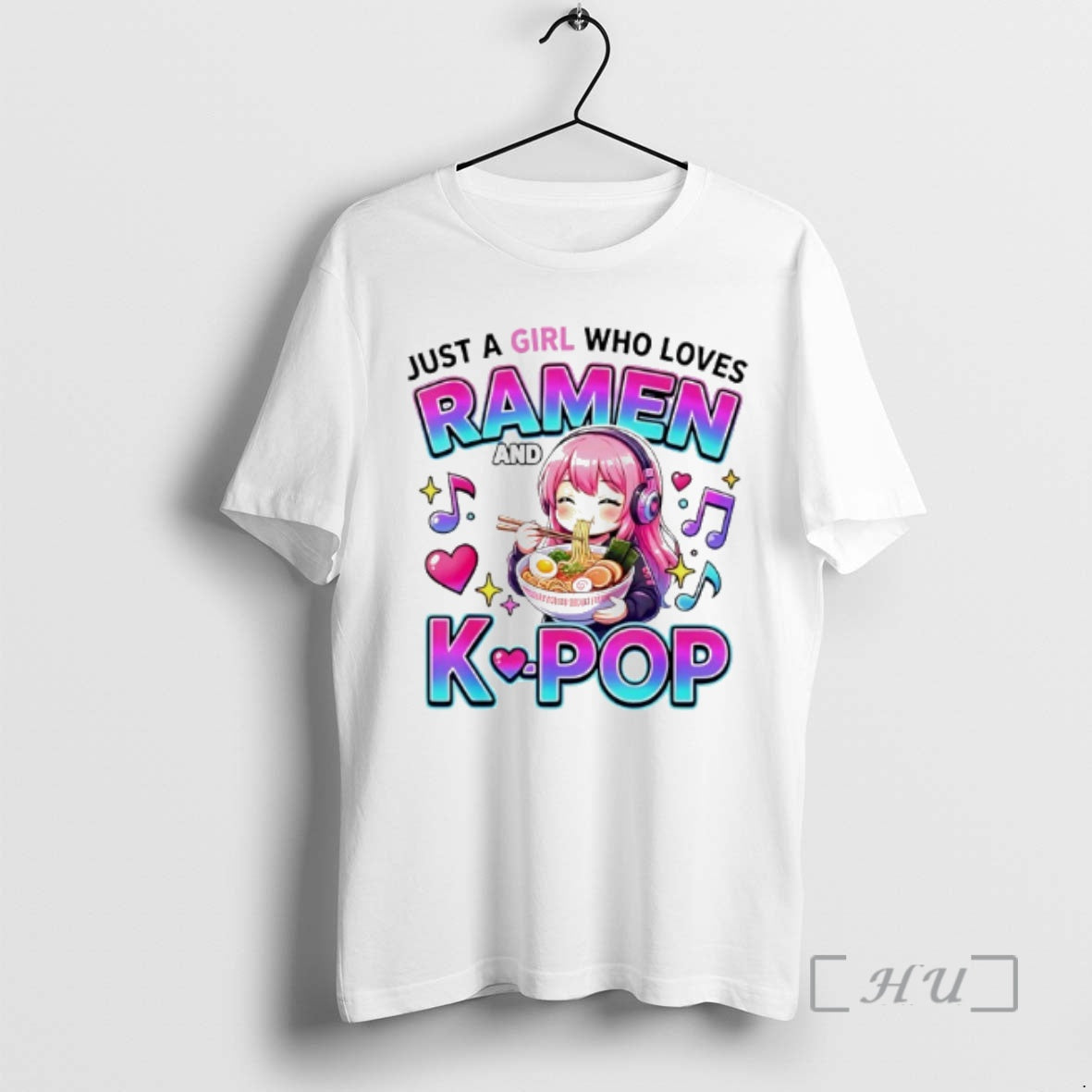 Officials Just A Girl Who Loves Anime Ramen And K Pop Premium T Shirts Sweater Hoodie, Sweatshirt | PopFlextees.com
