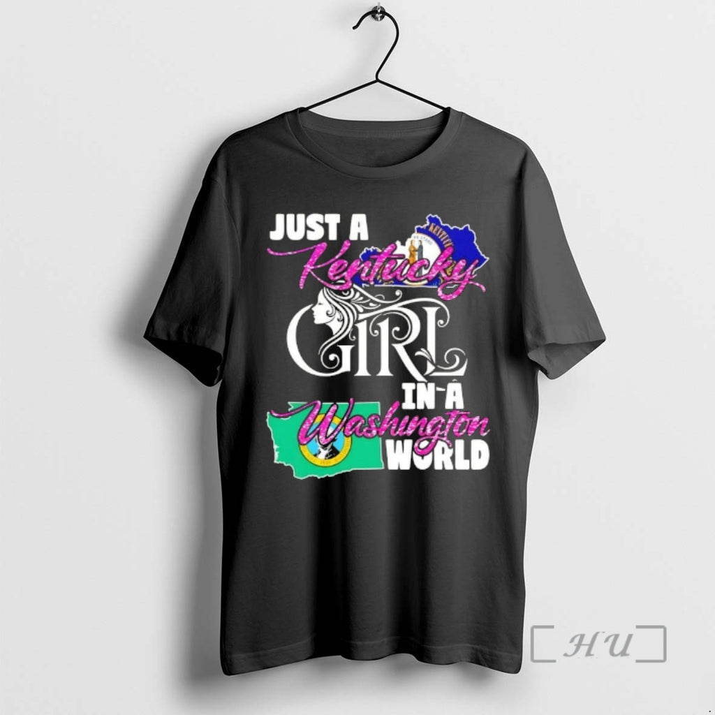 Officials Just A Kentucky Girl In A Washington World T-Shirts, Hoodie, Sweatshirt | PopFlextees.com