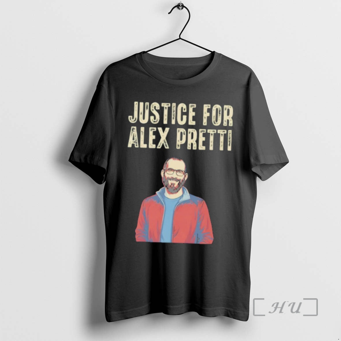 Officials Justice For Alex Pretti Anti Ice Portrait T-Shirts, Hoodie, Sweatshirt | PopFlextees.com