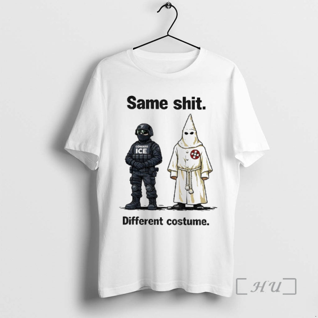 Officials Kkk Coward Ice Same Shit Different Costume T-Shirts, Hoodie, Sweatshirt | PopFlextees.com