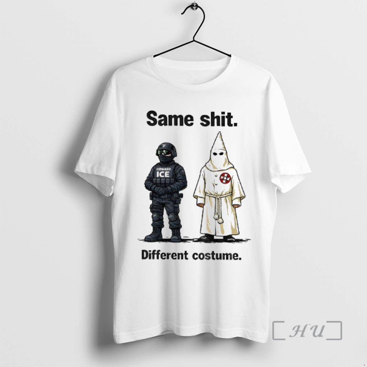 Officials Kkk Coward Ice Same Shit Different Costume T-Shirts, Hoodie, Sweatshirt | PopFlextees.com
