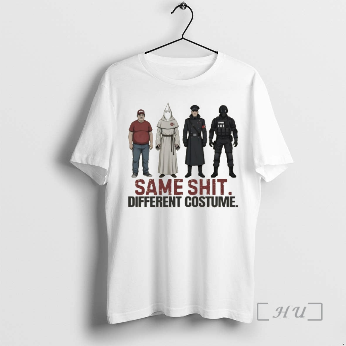 Officials Kkk Police Same Shit Different Costume Maga Political T-Shirts, Hoodie, Sweatshirt | PopFlextees.com