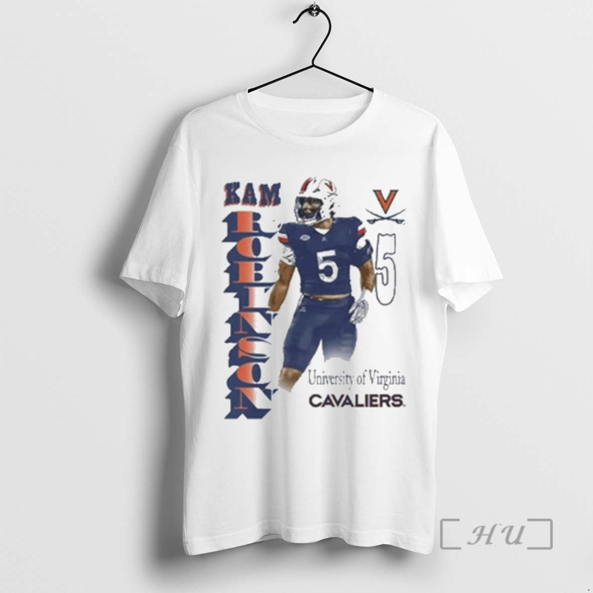Officials Kam Robinson Virginia Cavaliers Portrait T-Shirts, Hoodie, Sweatshirt | PopFlextees.com