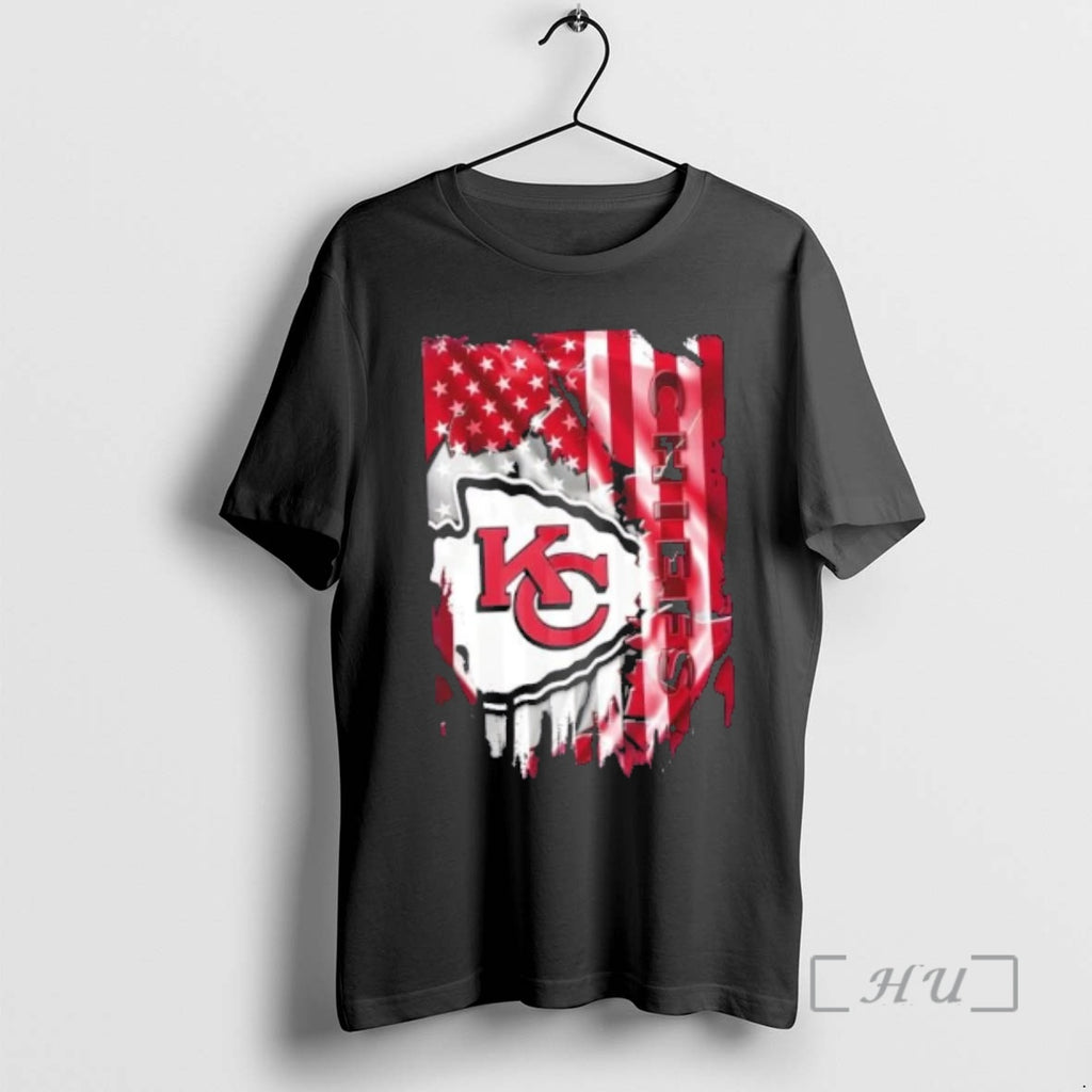 Officials Kansas City Chiefs Football X American Flag T-Shirts, Hoodie, Sweatshirt | PopFlextees.com
