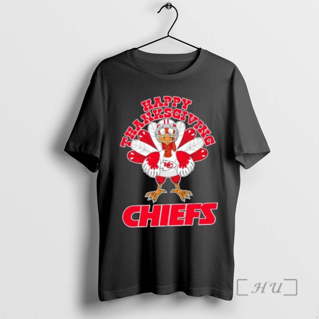 Officials Kansas City Chiefs X Turkey Happy Thanksgiving Graphic T-Shirts, Hoodie, Sweatshirt | PopFlextees.com