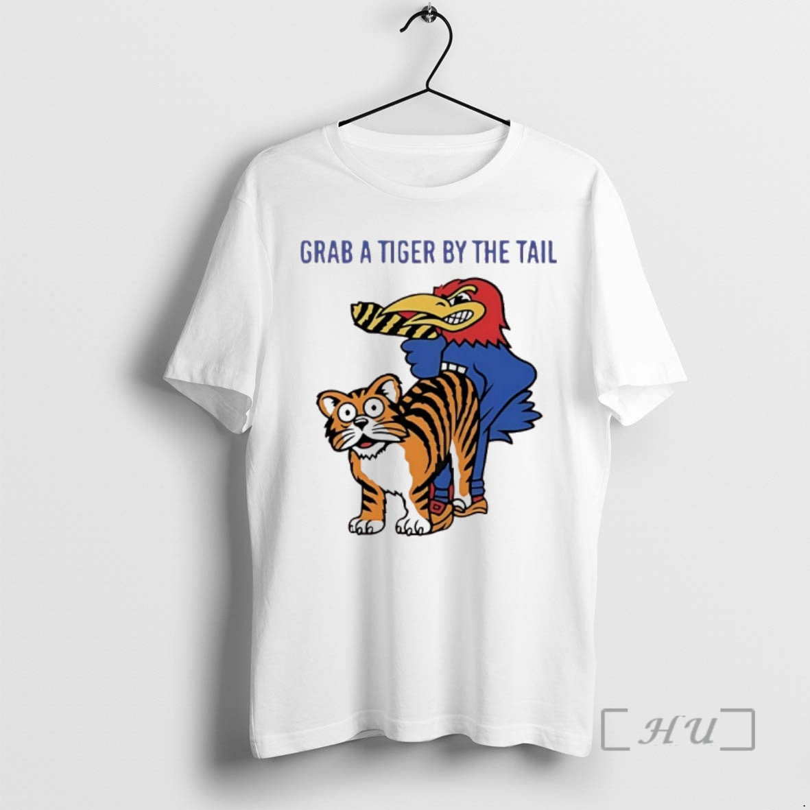 Officials Kansas Jayhawks Vs Missouri Tigers Grab A Tiger By The Tail Premium T Shirts Hoodie, Sweatshirt | PopFlextees.com