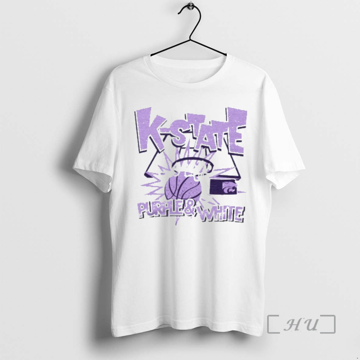 Officials Kansas State Wildcats Nba Slam Purple And White T-Shirts, Hoodie, Sweatshirt | PopFlextees.com