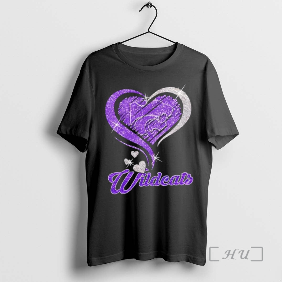 Officials Kansas State Wildcats Football In Glitter Heart Fans T-Shirts, Hoodie, Sweatshirt | PopFlextees.com