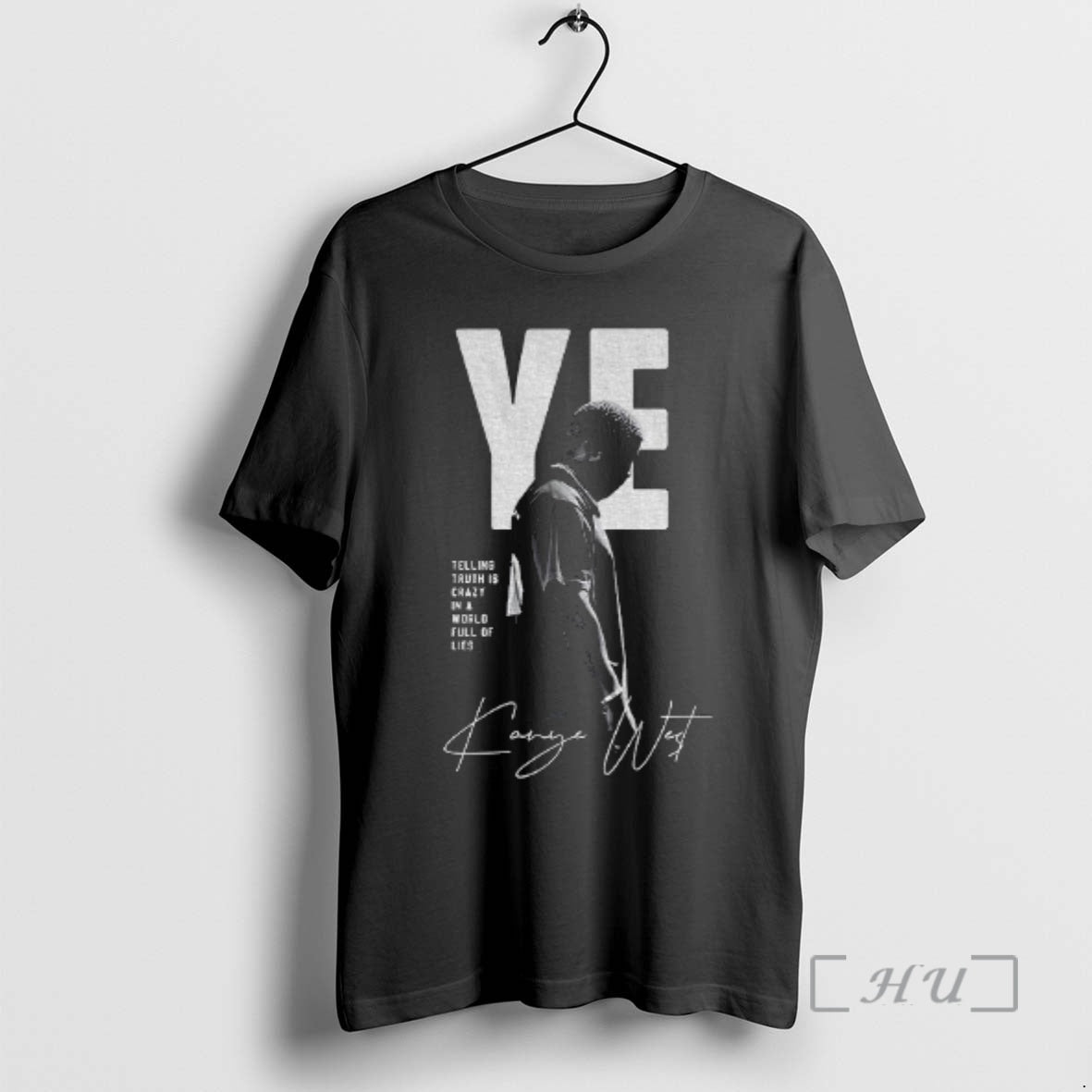 Officials Kanye West Retro Telling Truth Is Crazy In A World Full Of Lies Premium T-Shirts, Hoodie, Sweatshirt