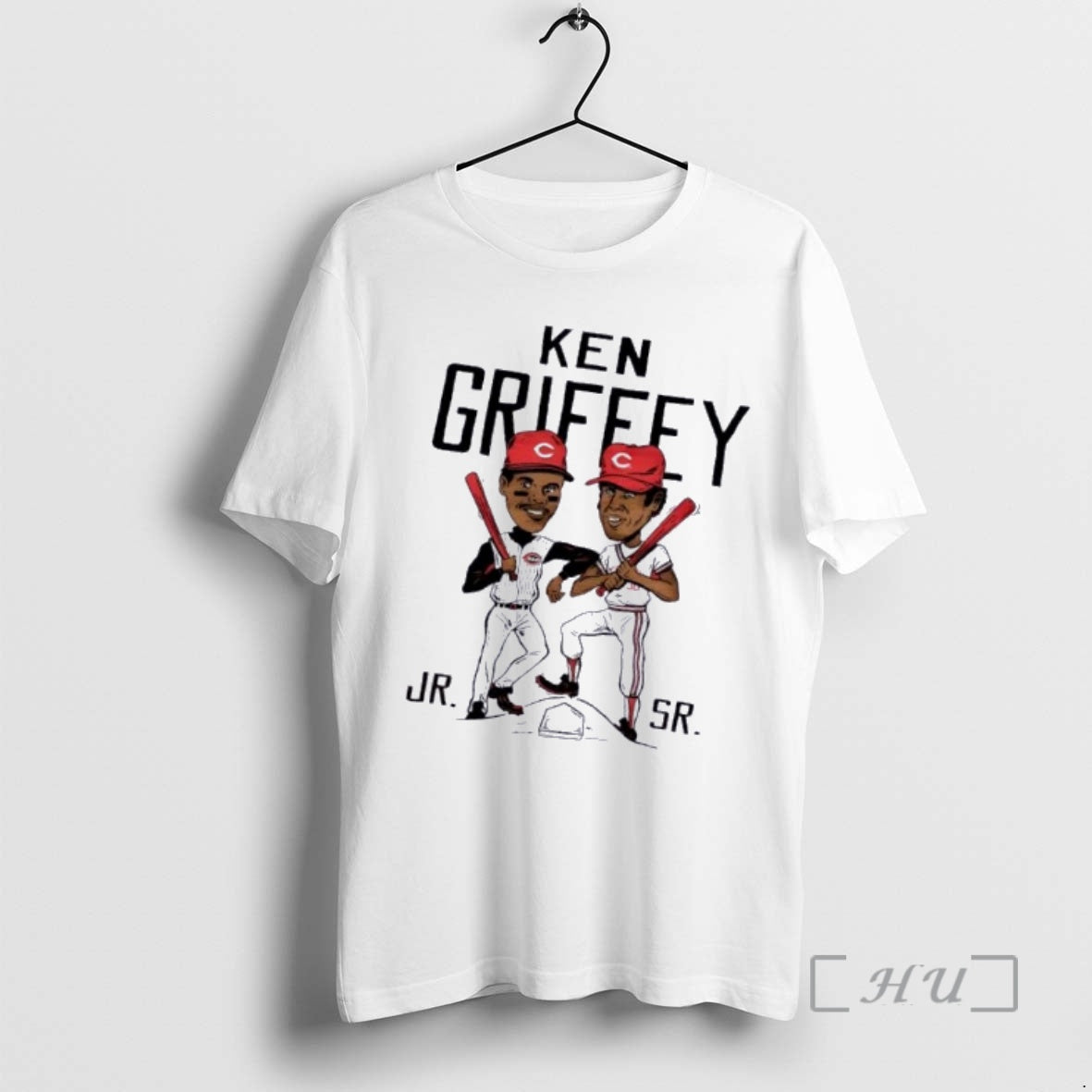 Officials Ken Griffey Father Son Cincinnati Reds Caricature T-Shirts, Hoodie, Sweatshirt