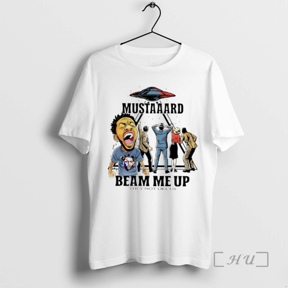 Officials Kendrick Lamar Ufo Mustaaard Beam Me Up They Not Like Us Premium T Shirts Hoodie, Sweatshirt | PopFlextees.com