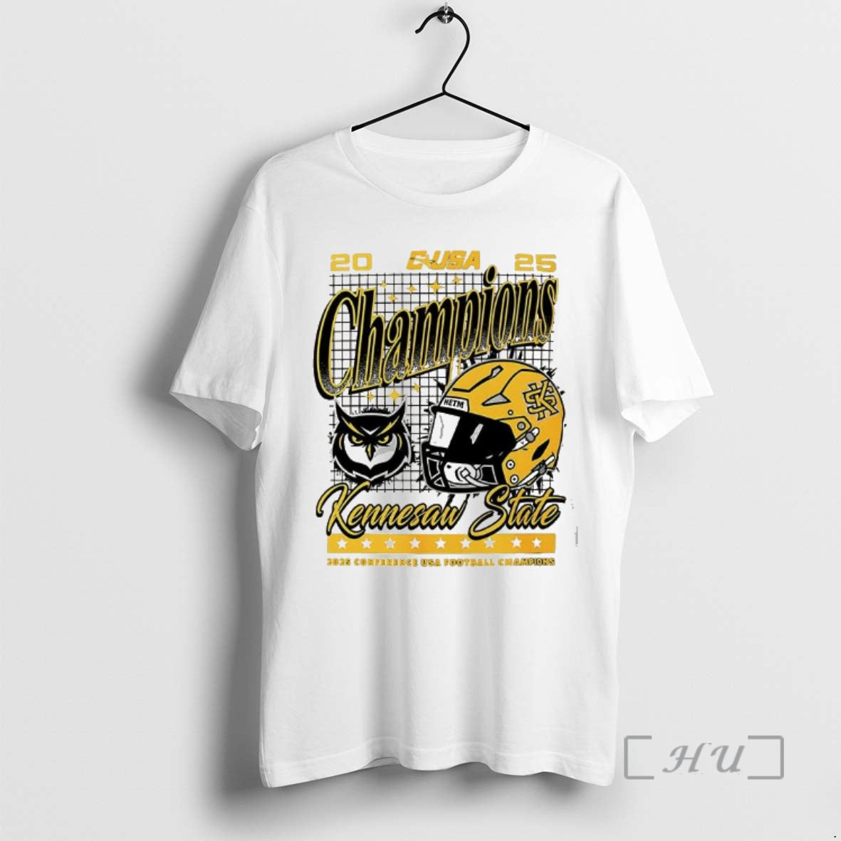 Officials Kennesaw State Owls 2025 C Usa Football Champions Logo T-Shirts, Hoodie, Sweatshirt | PopFlextees.com
