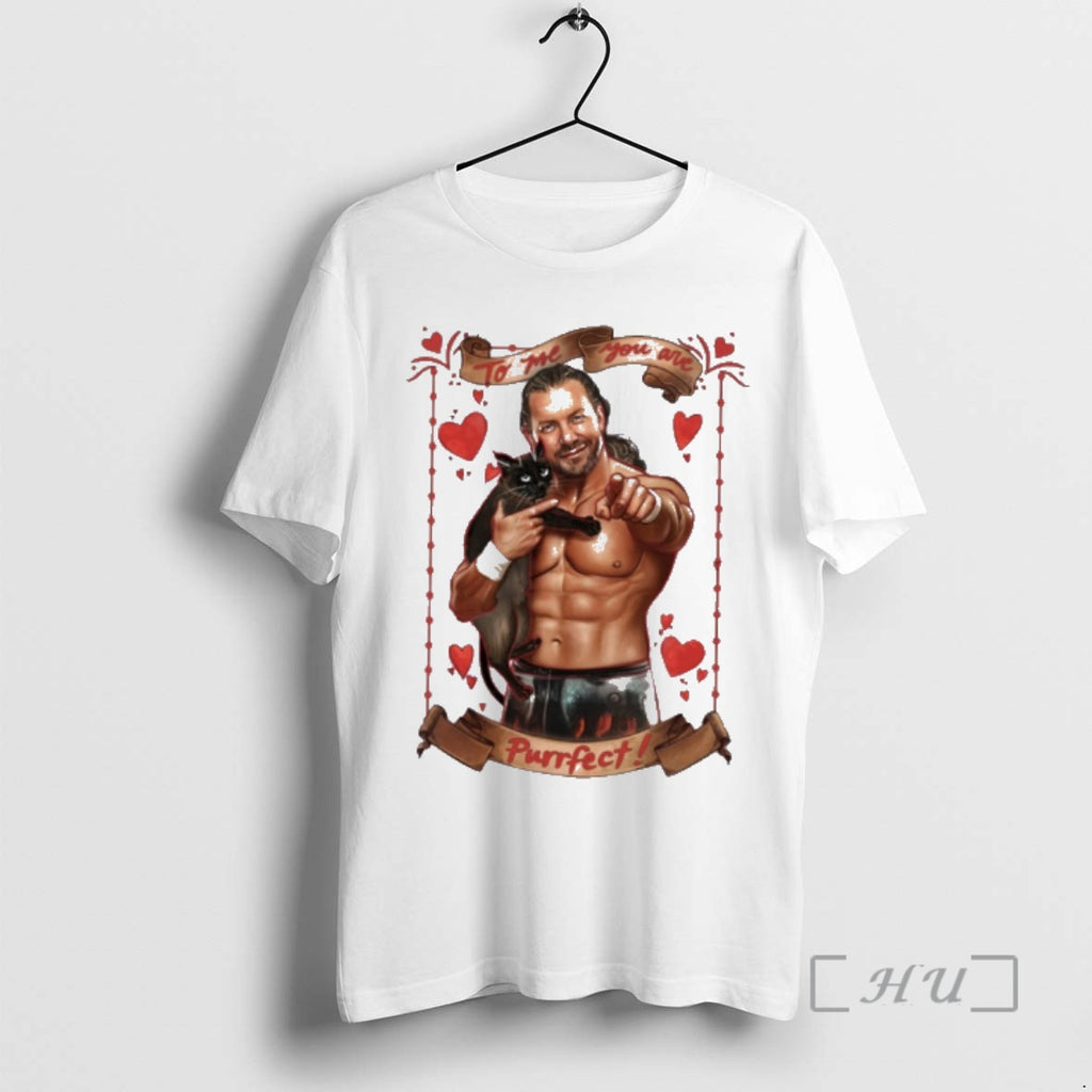 Officials Kenny Omega To Me You Are Purrfect Valentines Day Graphic Premium T Shirts Sweater Hoodie, Sweatshirt