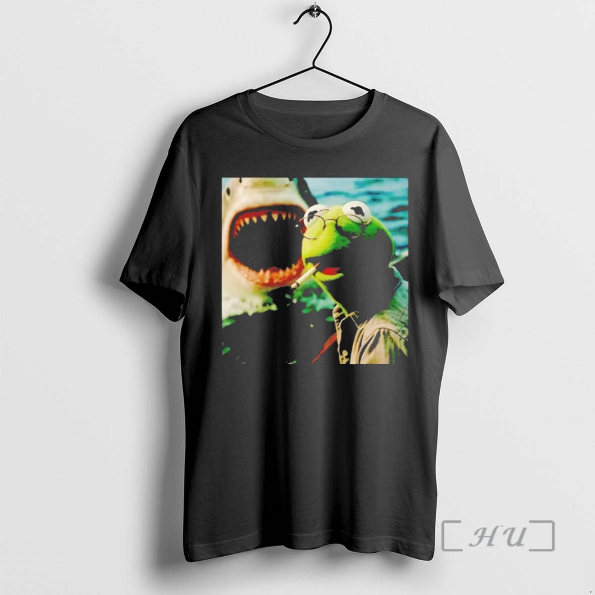 Officials Kermit Frog Smoking Selfie Shark T-Shirts, Hoodie, Sweatshirt
