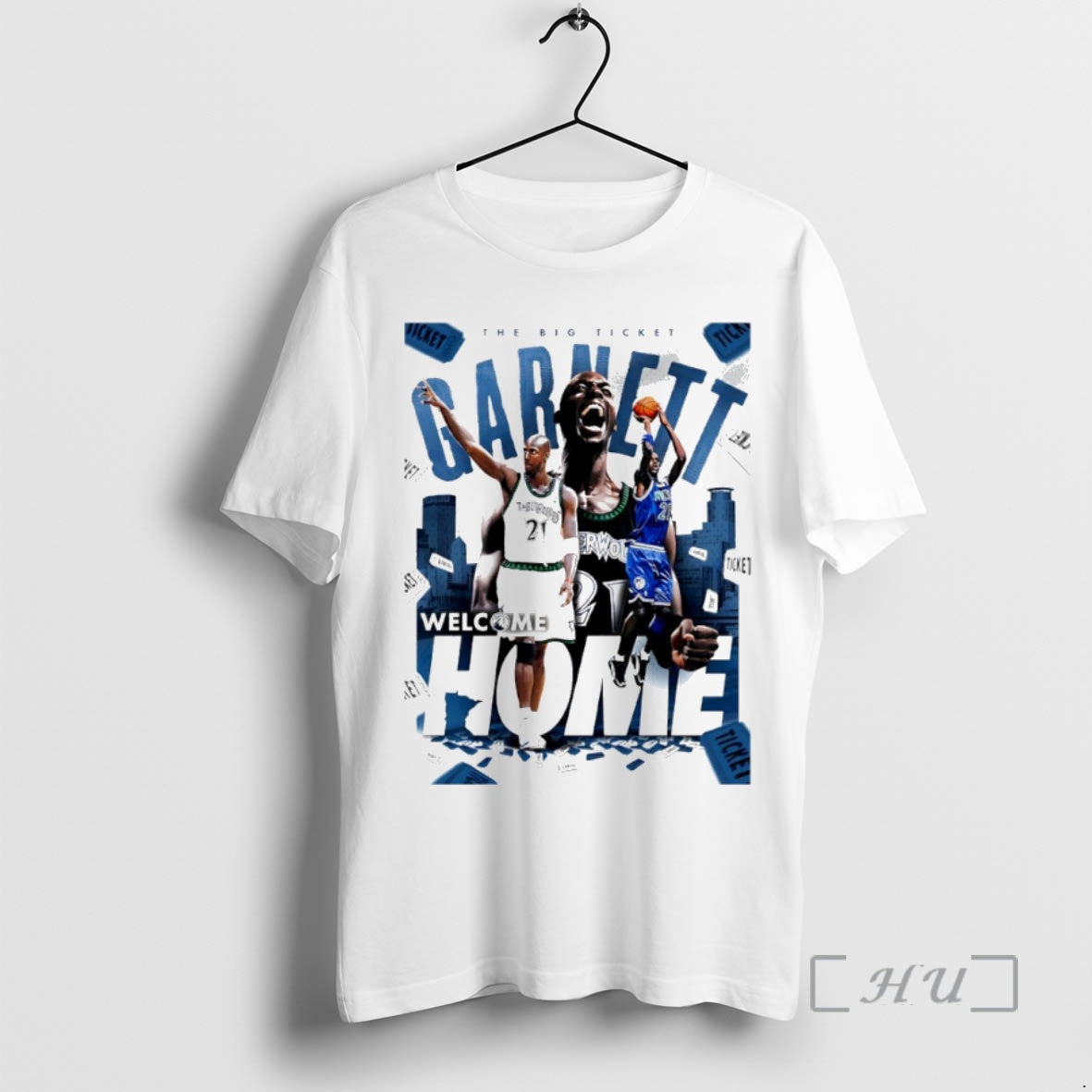 Officials Kevin Garnett Welcome Home Minnesota Timberwolves The Big Ticket Is Back Circle Premium T-Shirts, Hoodie,...