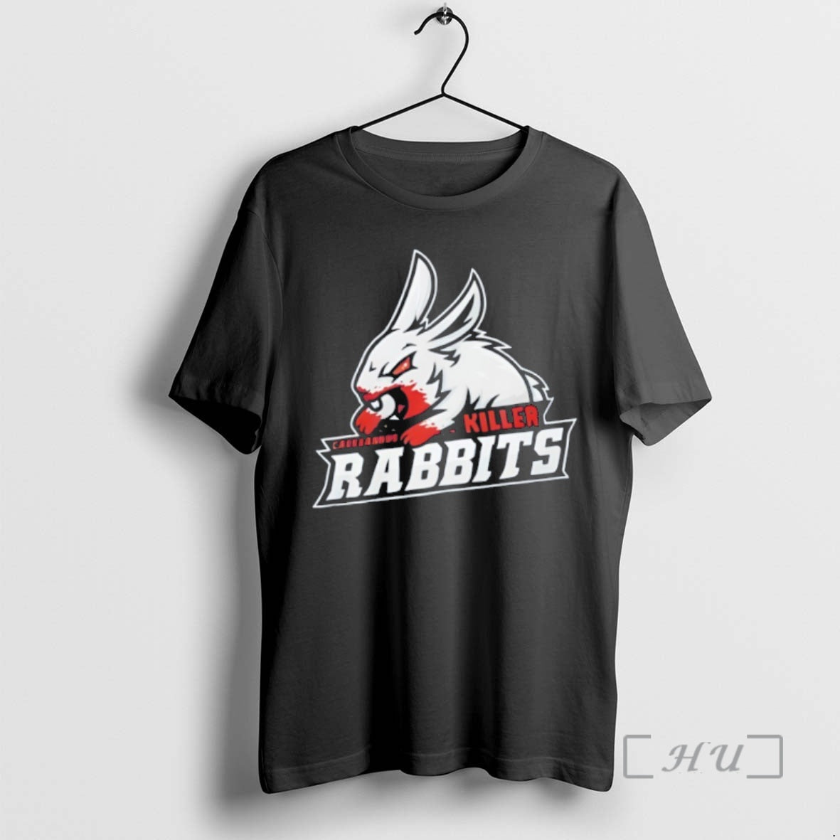 Officials Killer Rabbit Of Caerbannog Bloody Bunny Mascot T-Shirts, Hoodie, Sweatshirt | PopFlextees.com