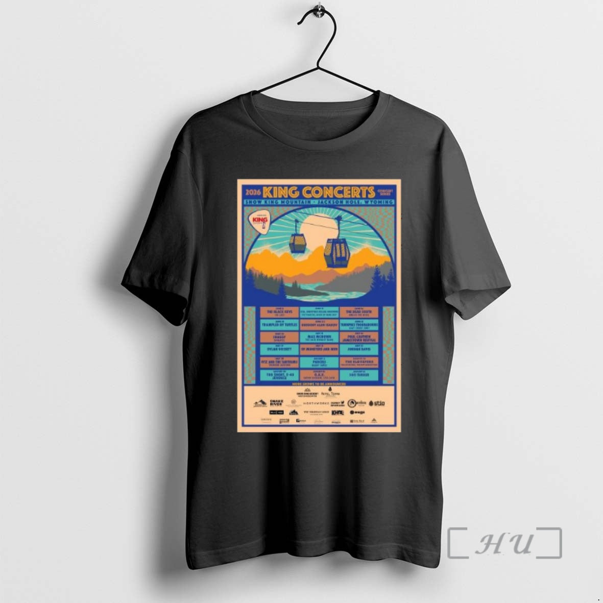 Officials King Concerts 2026 Snow King Mountain Jackson Hole Wyoming T-Shirts, Hoodie, Sweatshirt | PopFlextees.com